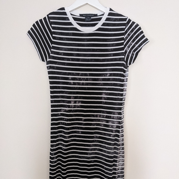 French Connection Tie-dye Stripped Jersey Maxi Dress - Picture 3 of 8